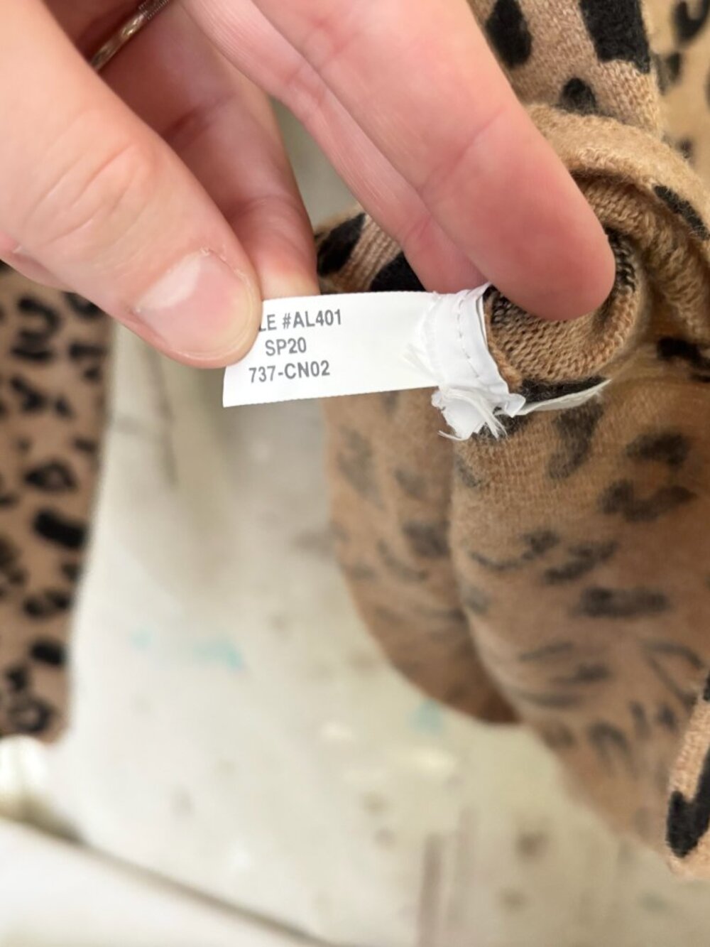 J Crew Cashmere Crewneck Sweater in Leopard - Picture 5 of 6